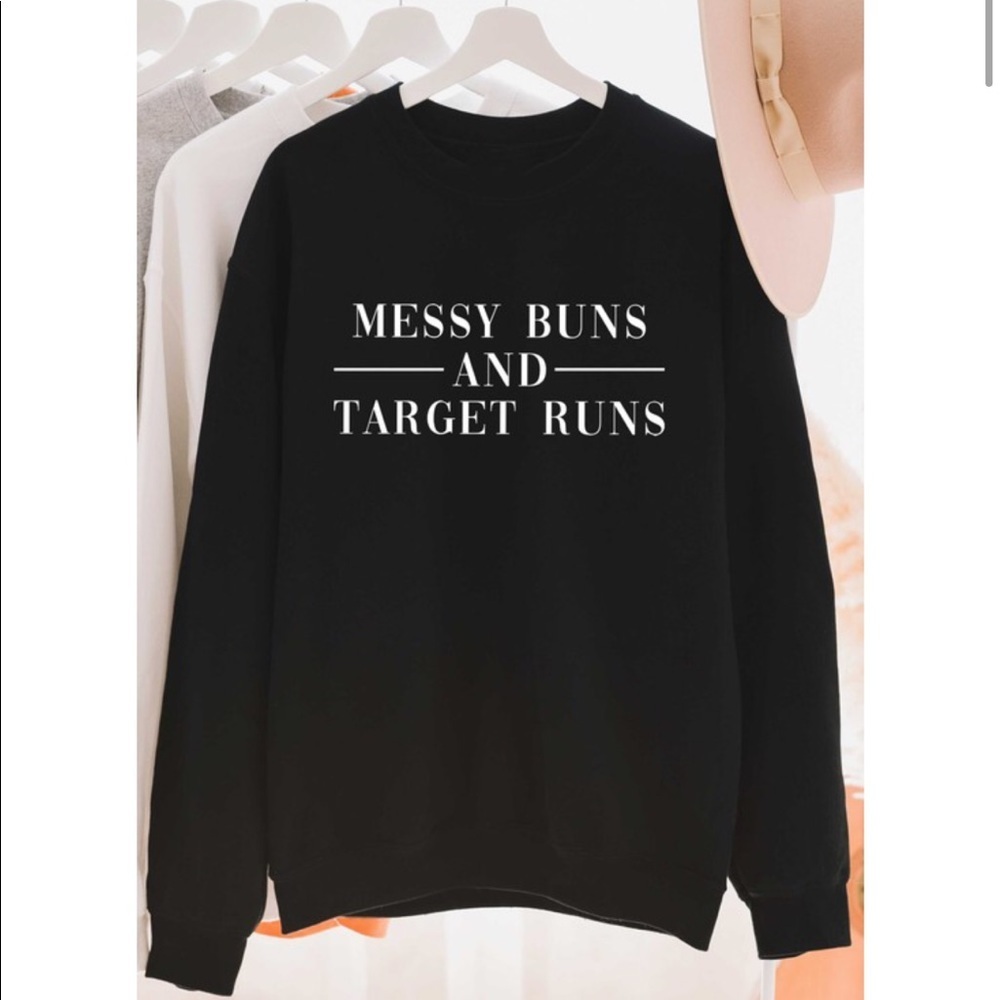 NEW Messy Bun Graphic Sweatshirt S-5X Funny